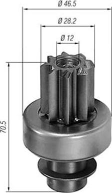 Magneti Marelli 940113020148 - Pinion, başlanğıc furqanavto.az