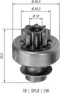 Magneti Marelli 940113020130 - Pinion, başlanğıc furqanavto.az