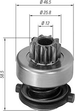 Magneti Marelli 940113020138 - Pinion, başlanğıc furqanavto.az