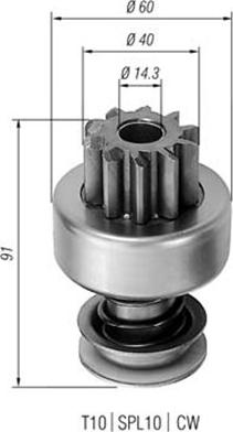 Magneti Marelli 940113020120 - Pinion, başlanğıc furqanavto.az