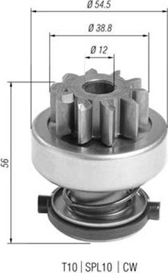 Magneti Marelli 940113020397 - Pinion, başlanğıc furqanavto.az