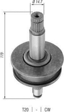 Magneti Marelli 940113020361 - Pinion, başlanğıc furqanavto.az