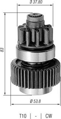 Magneti Marelli 940113020318 - Pinion, başlanğıc furqanavto.az