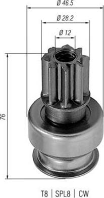 Magneti Marelli 940113020218 - Pinion, başlanğıc furqanavto.az