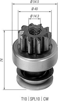 Magneti Marelli 940113020213 - Pinion, başlanğıc furqanavto.az