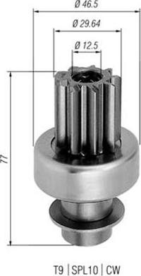 Magneti Marelli 940113020270 - Pinion, başlanğıc furqanavto.az