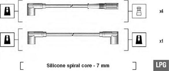 Magneti Marelli 941095650605 - Alovlanma kabeli dəsti furqanavto.az