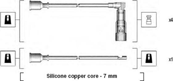 Magneti Marelli 941045190507 - Alovlanma kabeli dəsti furqanavto.az