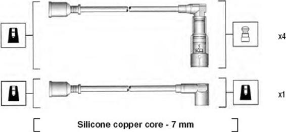 Magneti Marelli 941045360521 - Alovlanma kabeli dəsti furqanavto.az