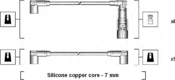 Magneti Marelli 941045200508 - Alovlanma kabeli dəsti furqanavto.az