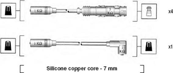 Magneti Marelli 941055050530 - Alovlanma kabeli dəsti furqanavto.az