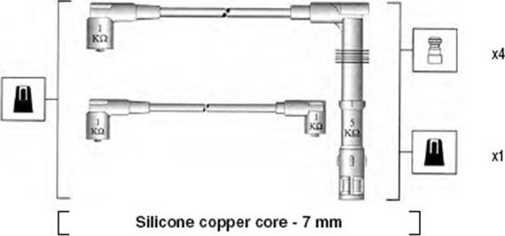 Magneti Marelli 941055070532 - Alovlanma kabeli dəsti furqanavto.az