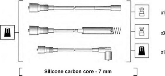 Magneti Marelli 941125370687 - Alovlanma kabeli dəsti furqanavto.az