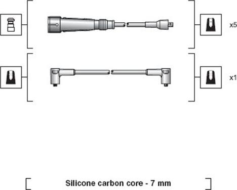 Magneti Marelli 941318111032 - Alovlanma kabeli dəsti furqanavto.az