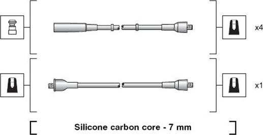 Magneti Marelli 941318111206 - Alovlanma kabeli dəsti furqanavto.az