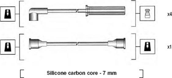 Magneti Marelli 941255080818 - Alovlanma kabeli dəsti furqanavto.az