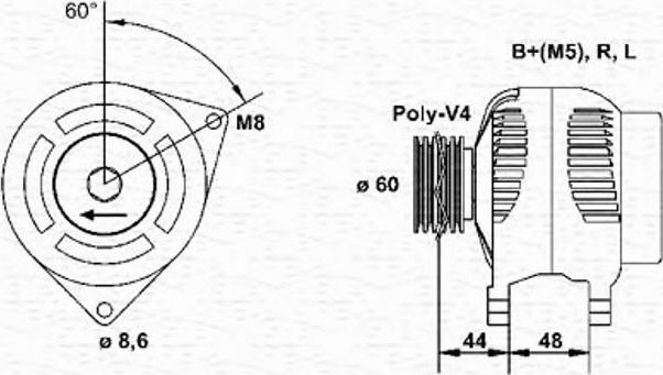 Magneti Marelli 943346063010 - Alternator furqanavto.az