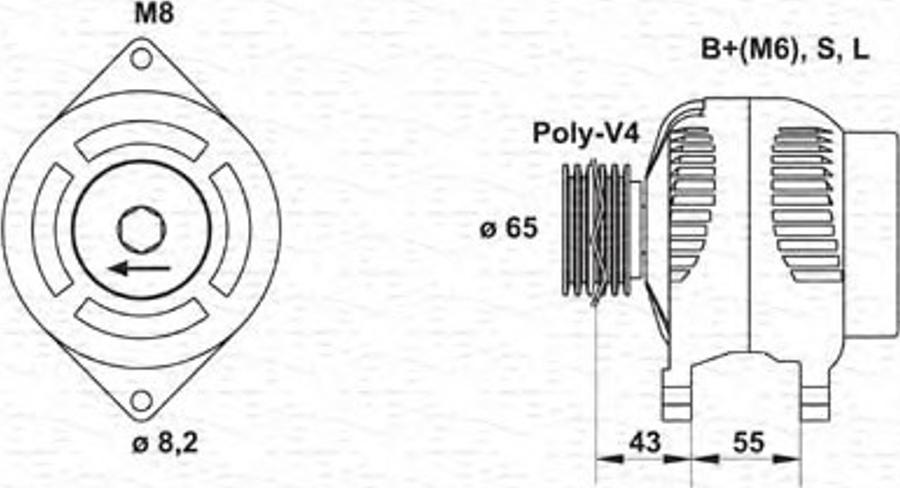 Magneti Marelli 943346134010 - Alternator furqanavto.az