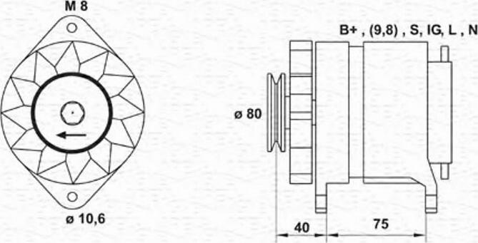 Magneti Marelli 943346136010 - Alternator furqanavto.az