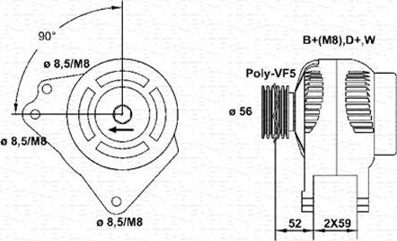 Magneti Marelli 943355025010 - Alternator furqanavto.az