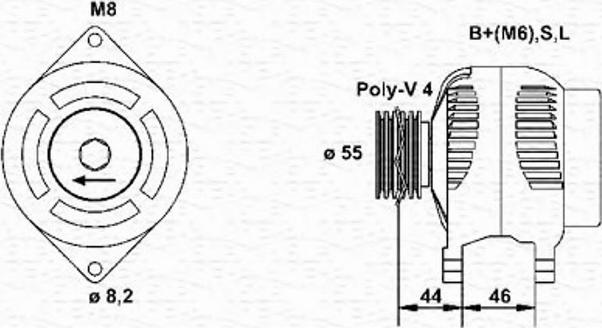 Magneti Marelli 943355180010 - Alternator furqanavto.az