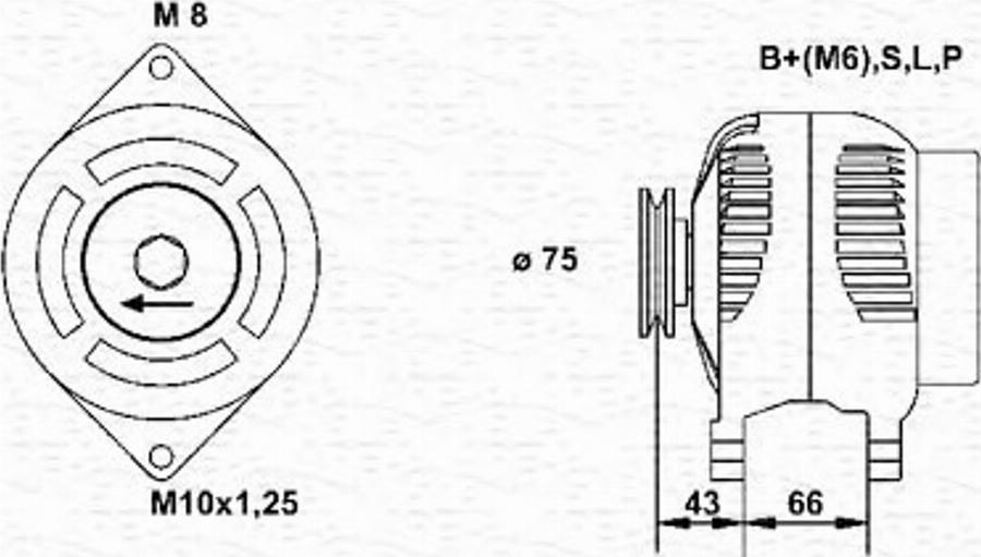 Magneti Marelli 943355172010 - Alternator furqanavto.az