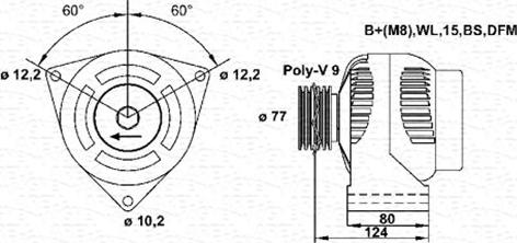 Magneti Marelli 943355233010 - Alternator furqanavto.az