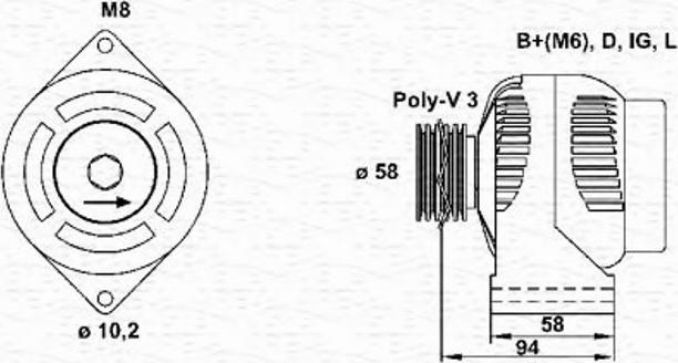 Magneti Marelli 943356939010 - Alternator furqanavto.az