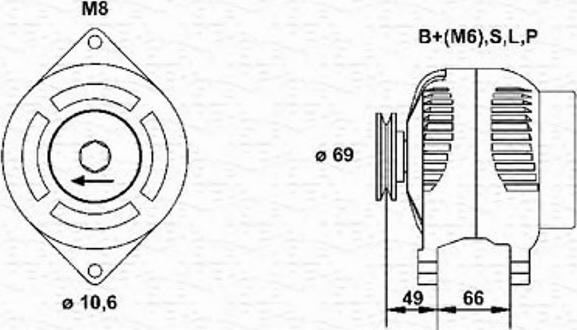 Magneti Marelli 943356579010 - Alternator furqanavto.az