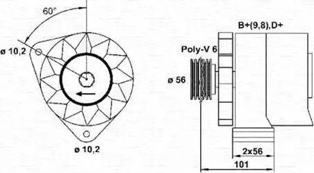 Magneti Marelli 943356808010 - Alternator furqanavto.az