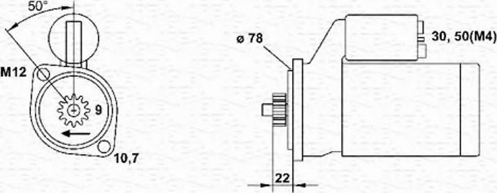 Magneti Marelli 943241142010 - Başlanğıc furqanavto.az