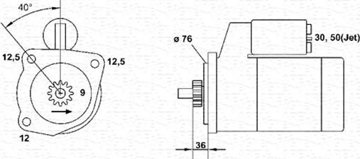 Magneti Marelli 943241136010 - Başlanğıc furqanavto.az