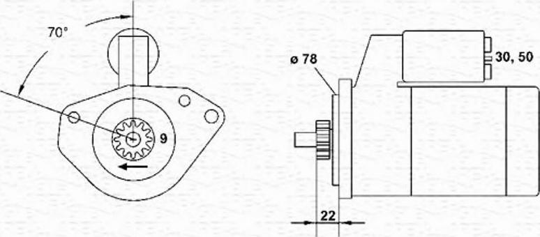 Magneti Marelli 943254002010 - Başlanğıc furqanavto.az