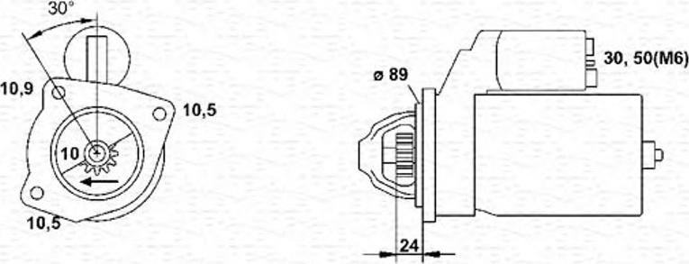 Magneti Marelli 943251457010 - Başlanğıc furqanavto.az