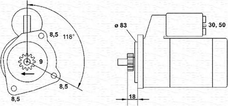 Magneti Marelli 943251619010 - Başlanğıc furqanavto.az