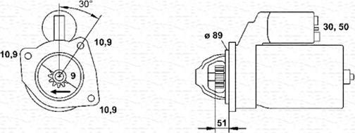 Magneti Marelli 943252244010 - Başlanğıc furqanavto.az