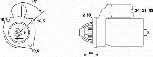 Magneti Marelli 943252208010 - Başlanğıc furqanavto.az