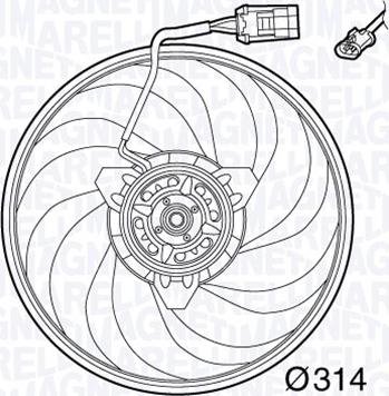 Magneti Marelli 069422565010 - Fen, radiator furqanavto.az