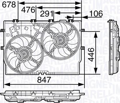 Magneti Marelli 069422579010 - Fen, radiator furqanavto.az