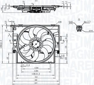 Magneti Marelli 069422829010 - Fen, radiator furqanavto.az