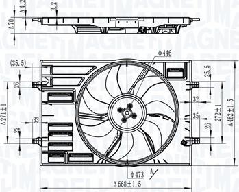 Magneti Marelli 069422828010 - Fen, radiator furqanavto.az