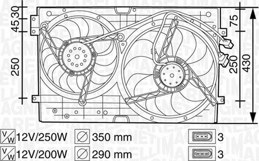 Magneti Marelli 069422258010 - Fen, radiator furqanavto.az