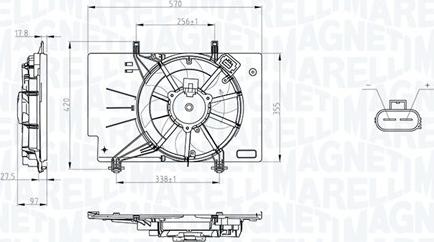 Magneti Marelli 069422734010 - Fen, radiator furqanavto.az