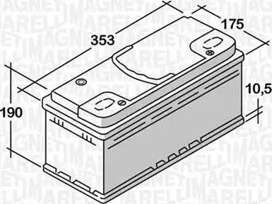 Magneti Marelli 068092076010 - Başlanğıc batareyası furqanavto.az