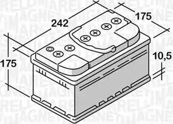 Magneti Marelli 068050051030 - Başlanğıc batareyası furqanavto.az