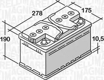 Magneti Marelli 068063057020 - Başlanğıc batareyası furqanavto.az