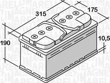 Magneti Marelli 068080060010 - Başlanğıc batareyası furqanavto.az