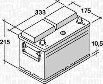 Magneti Marelli 068100072010 - Başlanğıc batareyası furqanavto.az