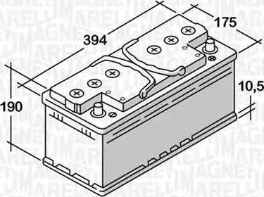 Magneti Marelli 068110095010 - Başlanğıc batareyası furqanavto.az