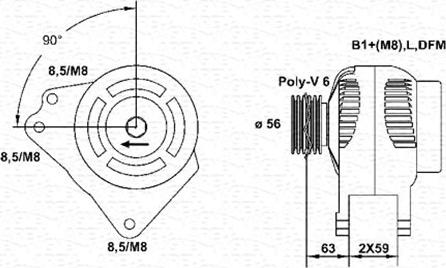 Magneti Marelli 063533489010 - Alternator furqanavto.az